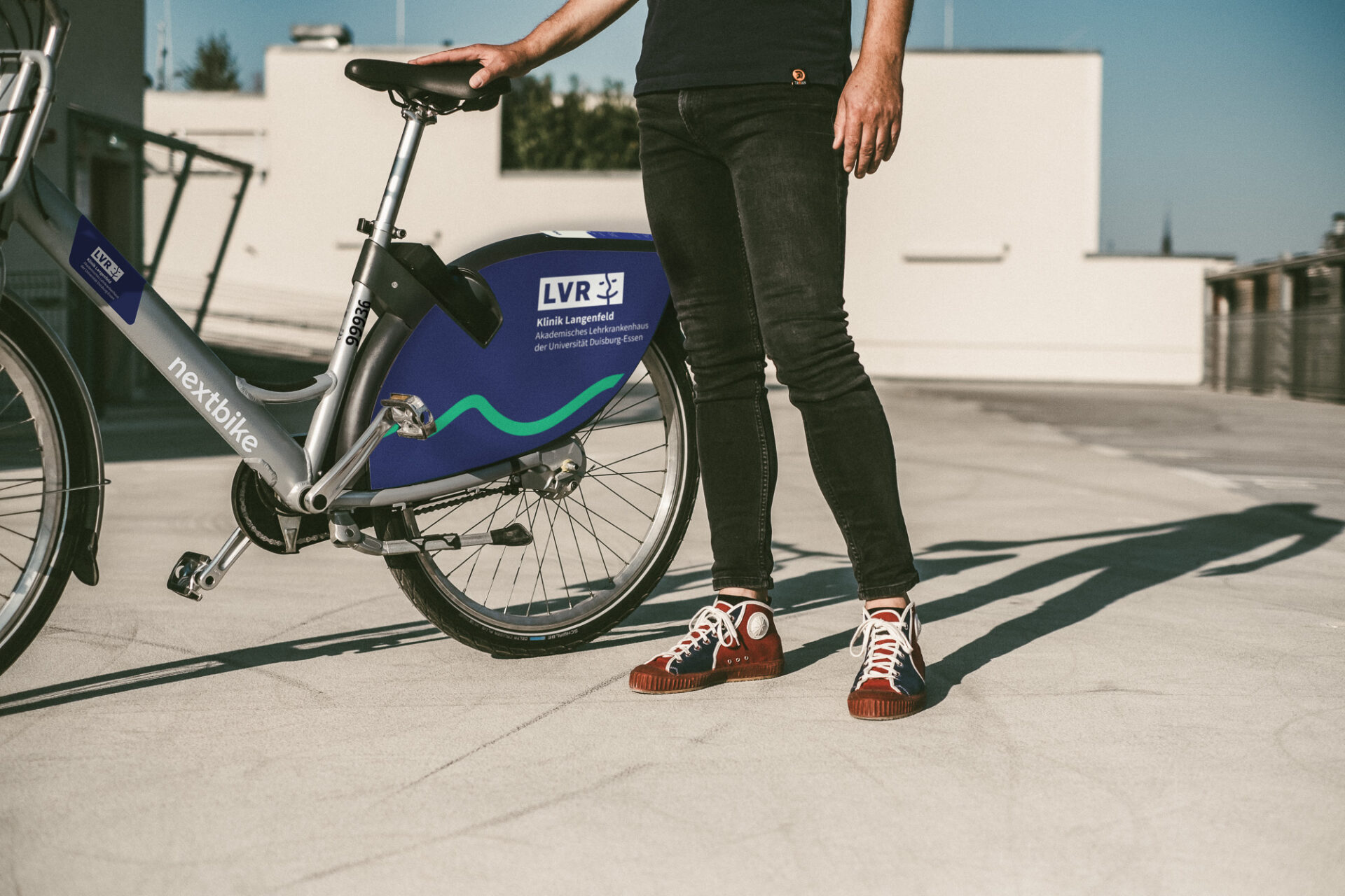 Person mit LVR Werkbike