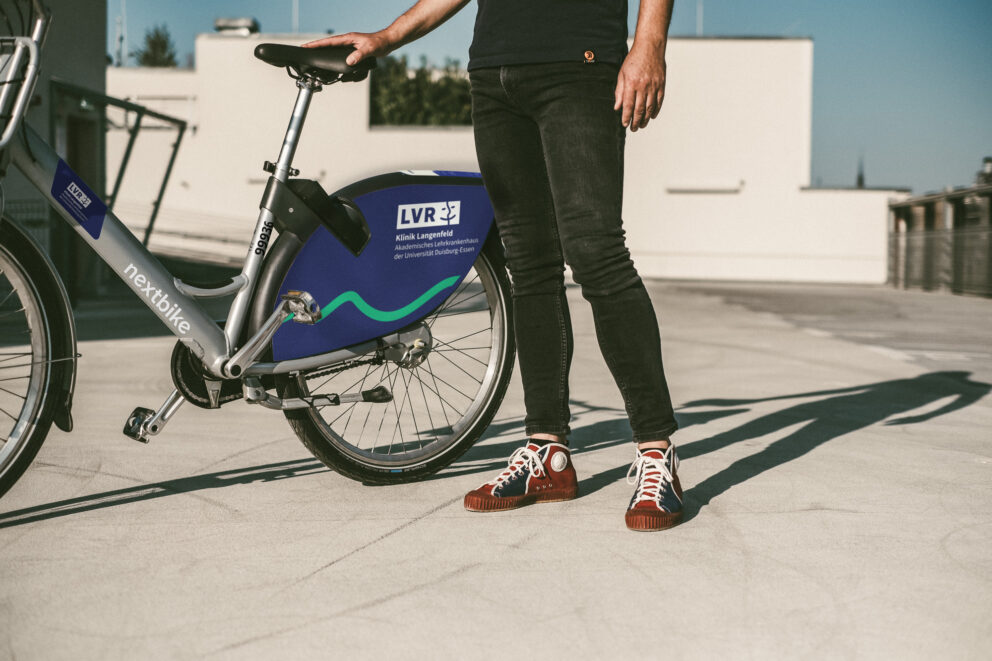 Person mit LVR Werkbike